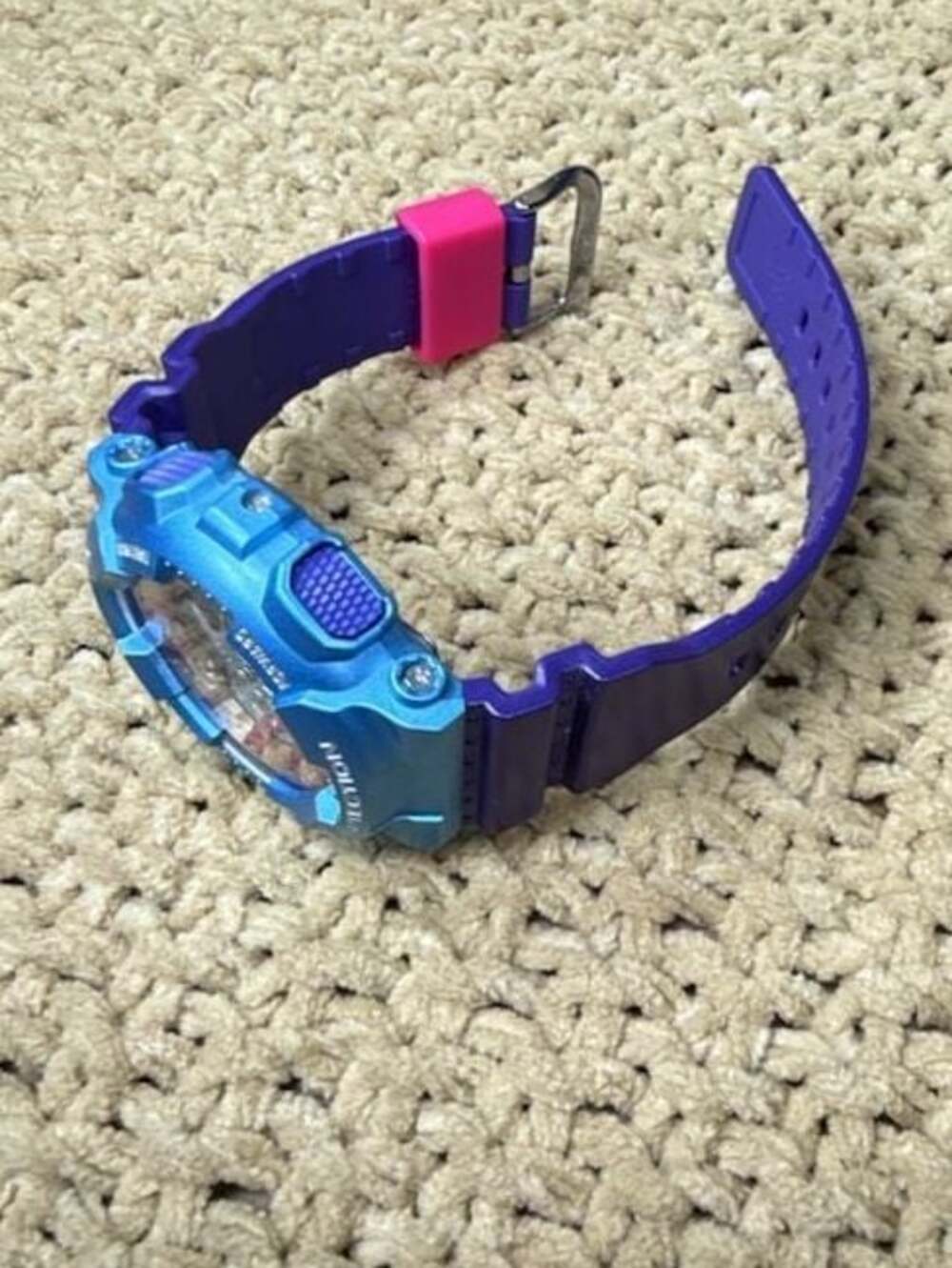 Casio G-Shock GMA-S110HC Analog-Digital Watch Blue and Purple - Picture 4 of 12